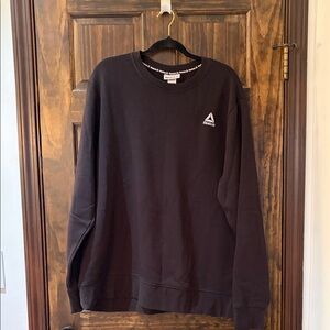 Reebok Men's Black Crewneck Pullover with Logo